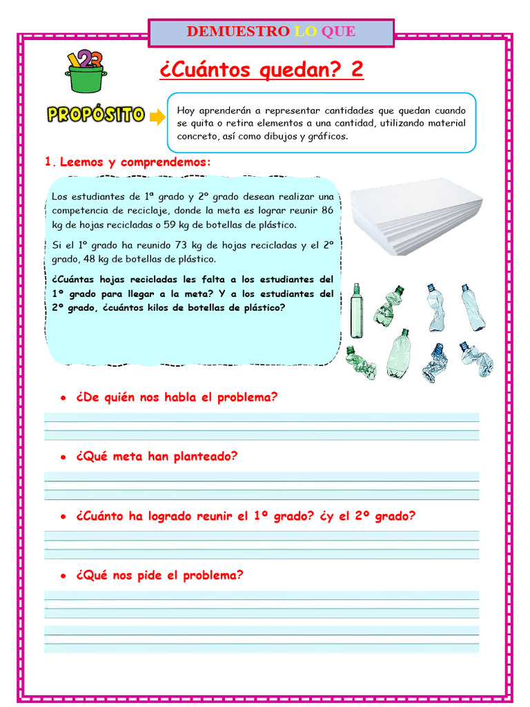 Ficha Mate - Cuantos Quedan 2 | PDF | Crecimiento personal y ...