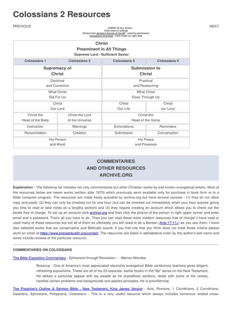 Colossians 2 | PDF | Epistle To The Colossians | Epistle To Philemon