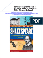 Shakespeare Investigate The Bard S Influence On Today S World 1St Edition Andi Diehn Samuel Carbaugh Online Ebook Texxtbook Full Chapter PDF