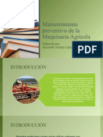 Mantenimiento Preventivo de La Maquinaria Agrícola