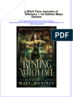Ebook Resting Witch Face Journals of Forbidden Witchery 1 1St Edition Maya Daniels Online PDF All Chapter