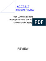 Slides Review - Final - Exam Prof. Enache