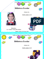 Credencial Biblioteca 2 B