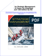 PDF Test Bank For Strategic Management Theory Cases An Integrated Approach 12Th Edition by Hill Online Ebook Full Chapter