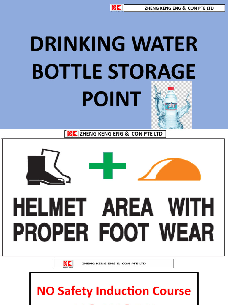 Drinking Water Bottle Storage Notice | PDF