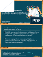 Modyul 2 Ang Misyon NG Pamilya Sa Pagbibigay NG Edukasyon, Paggabay Sa Pagpapasya at Paghubog Sa Pananampalataya