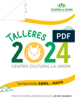 Centro Cultural La Union Catalogo Talleres Abril Mayo 2024