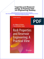 Ebook Rock Properties and Reservoir Engineering A Practical View Petroleum Engineering Badawy Online PDF All Chapter