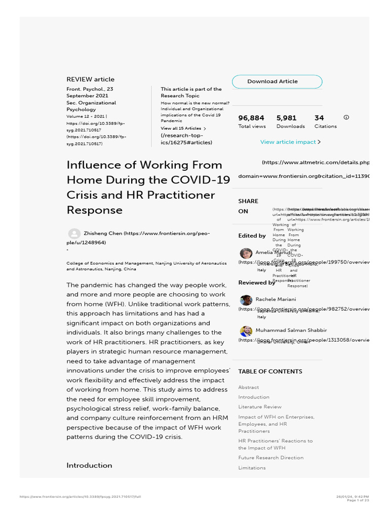 HR Strategies for Remote Work During COVID | PDF | Human Resource ...