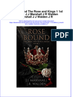 Ebook Rose Bound The Rose and Kings 1 1St Edition J J Marshall J R Walden Marshall J J Walden J R Online PDF All Chapter