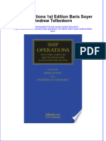 Ebook Ship Operations 1St Edition Baris Soyer Andrew Tettenborn Online PDF All Chapter