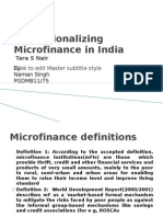 Naman Singh - 75 - Institutional Is Ing Microfinance - Chapter 10