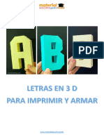 Letras Del Abecedario en 3 D