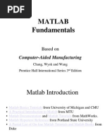 Matlab Fundamentals: Computer-Aided Manufacturing