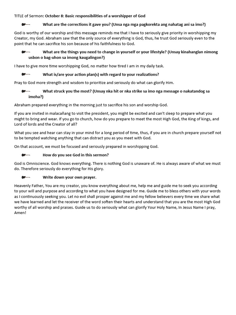 1 MAC MORECHO's REFLECTION PAPER - Basic Responsibilities of A ...