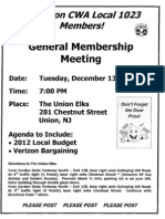 December Membership Meeting Flyer