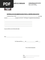 Modelo de Carta de Entrega
