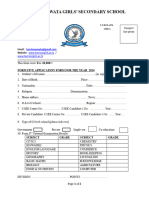 New Application Form Form Five 2024
