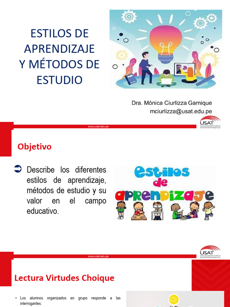Estilos de Aprendizaje y Métodos de Estudio | PDF | Aprendizaje ...