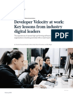 MCK - Developer Velocity at Work - Key Lessons From Industry Digital Leaders - Feb 2021