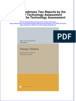 Download Strategic Defenses Two Reports By The Office Of Technology Assessment Office Of The Technology Assessment online ebook  texxtbook full chapter pdf 