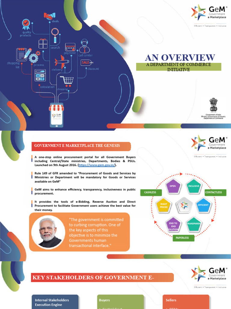 Push Button Procurement on GeM | PDF | Auction | Procurement