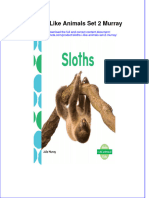 Ebook Sloths I Like Animals Set 2 Murray Online PDF All Chapter