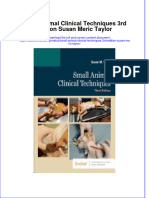 Ebook Small Animal Clinical Techniques 3Rd Edition Susan Meric Taylor Online PDF All Chapter