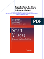 Ebook Smart Villages Bridging The Global Urban Rural Divide 1St Edition V I Lakshmanan Editor Online PDF All Chapter