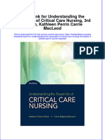 PDF Test Bank For Understanding The Essentials of Critical Care Nursing 3Rd Edition Kathleen Perrin Carrie Macleod Online Ebook Full Chapter