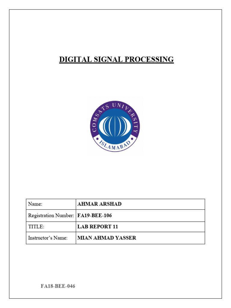 FIR Filter Design Using MATLAB | PDF | Filter (Signal Processing ...