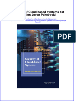 Ebook Security of Cloud Based Systems 1St Edition Jovan Pehcevski Online PDF All Chapter