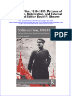 Stalin and War 1918 1953 Patterns of Repression Mobilization and External Threat 1St Edition David R Shearer Online Ebook Texxtbook Full Chapter PDF