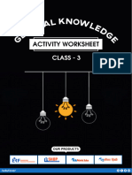 Class 3 GK Activity Worksheet 8
