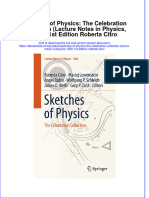 Sketches of Physics The Celebration Collection Lecture Notes in Physics 1000 1St Edition Roberta Citro Online Ebook Texxtbook Full Chapter PDF