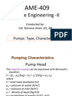 Lecture 5 - Pump Characteristics