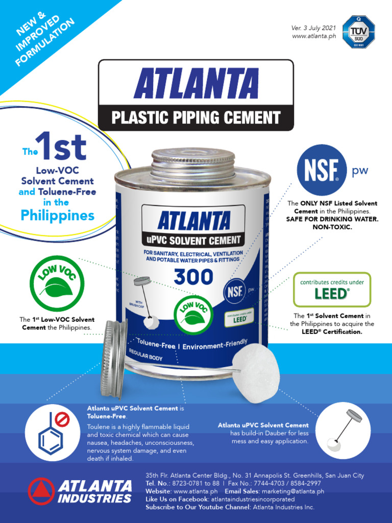 Atlanta Solvent Cement | PDF