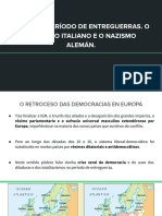 Tema 6. o Período de Entreguerras. Presentación