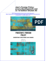 Ebook Pakistans Foreign Policy Contemporary Developments and Dynamics 1St Edition Ghulam Ali Online PDF All Chapter