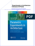 Ebook Parametric Experiments in Architecture Francesco Di Paola Online PDF All Chapter