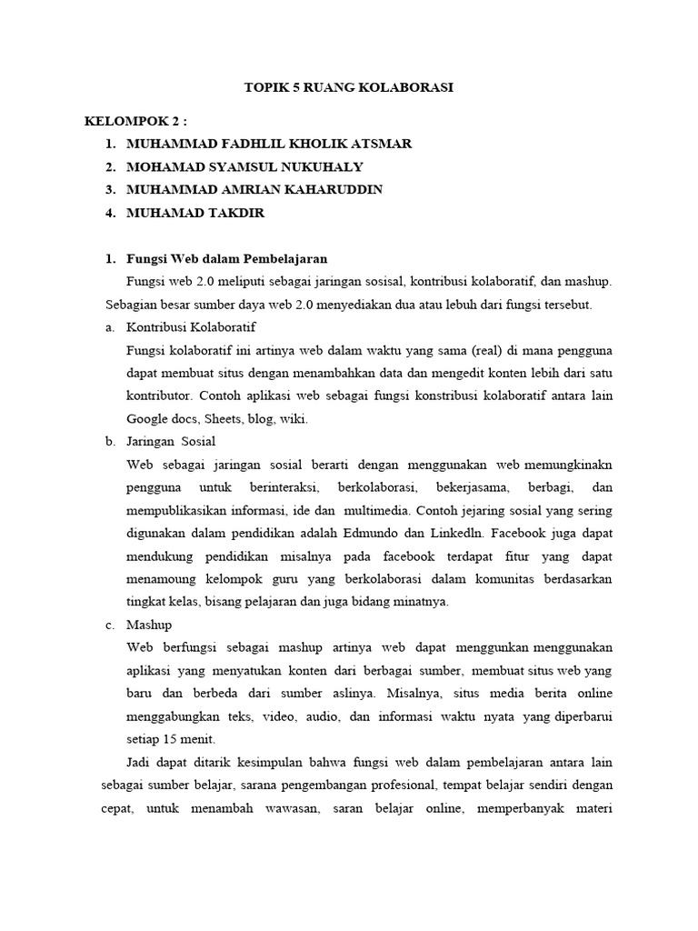 Pemanfaatan Web 2.0 dalam Pembelajaran | PDF | Komputer