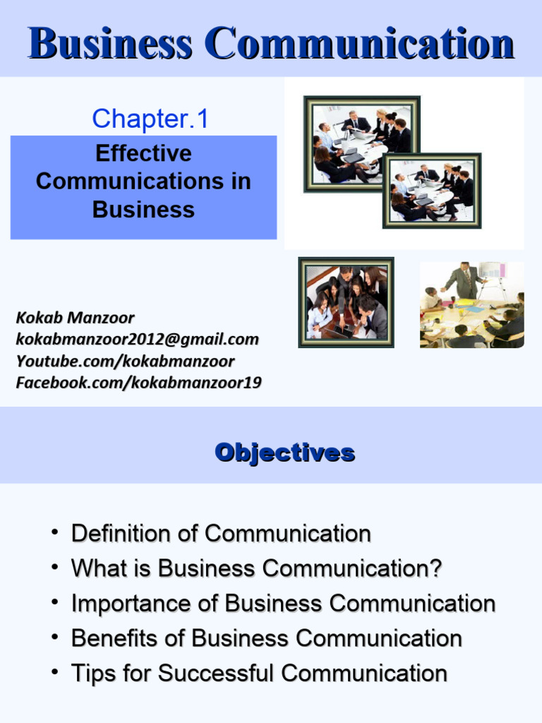 Effective Business Communication Essentials | PDF | Communication | Job ...