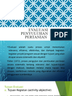 Evaluasi Penyuluhan Pertanian