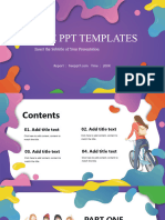 Colorful Youth Style PPT Templates