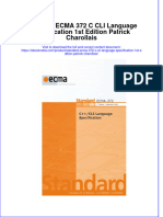 Ebook Standard Ecma 372 C Cli Language Specification 1St Edition Patrick Charollais Online PDF All Chapter