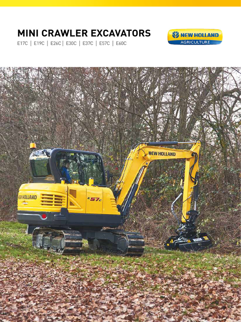 New - Holland - Mini Crawler Excavators Brochure Uk en | PDF | Home ...