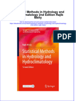 Ebook Statistical Methods in Hydrology and Hydroclimatology 2Nd Edition Rajib Maity Online PDF All Chapter