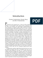 Time and Decision - Chapter 1, Economic and Psychological Perspectives On Intertemporal Choice