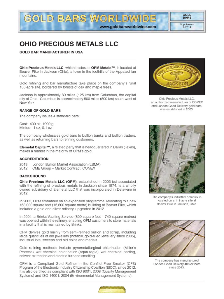 NBA 76 Ohio PreciousMetals | PDF | Precious Metals | Gold