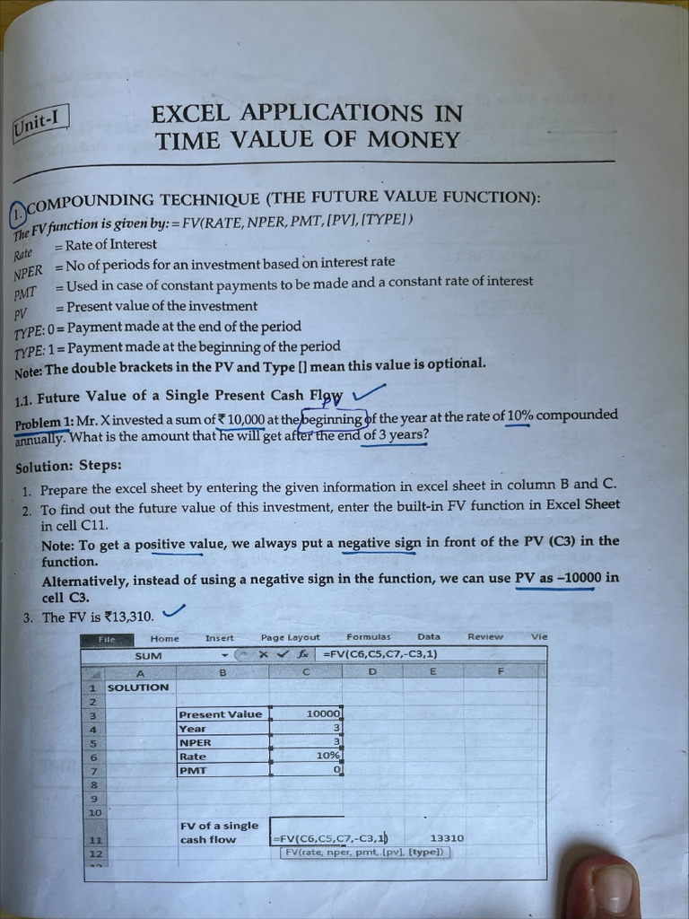 Financial Management Practical Note | PDF